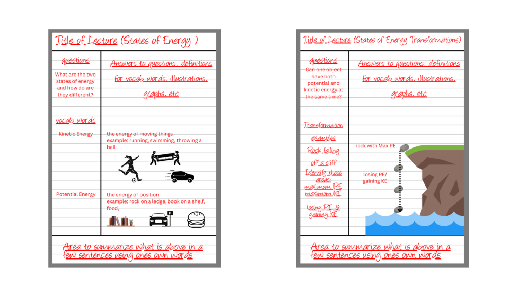 sample cornell notes