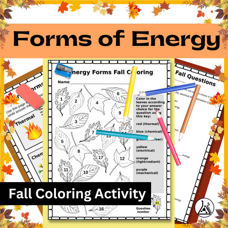 Forms of Energy Coloring Activity