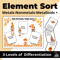 Fall Element Sort Activity